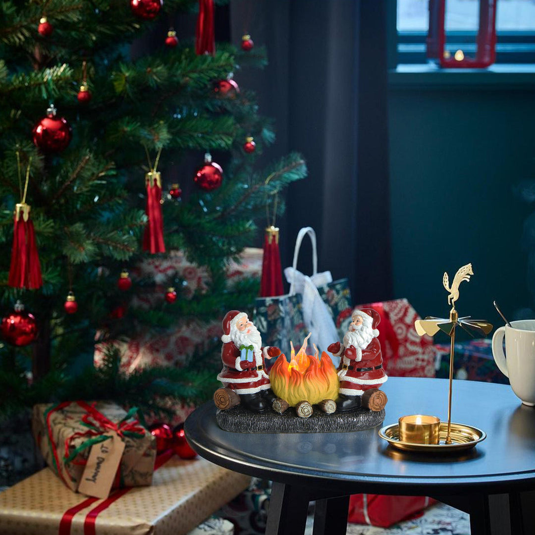 Battery Flame Candle Santa Night Light