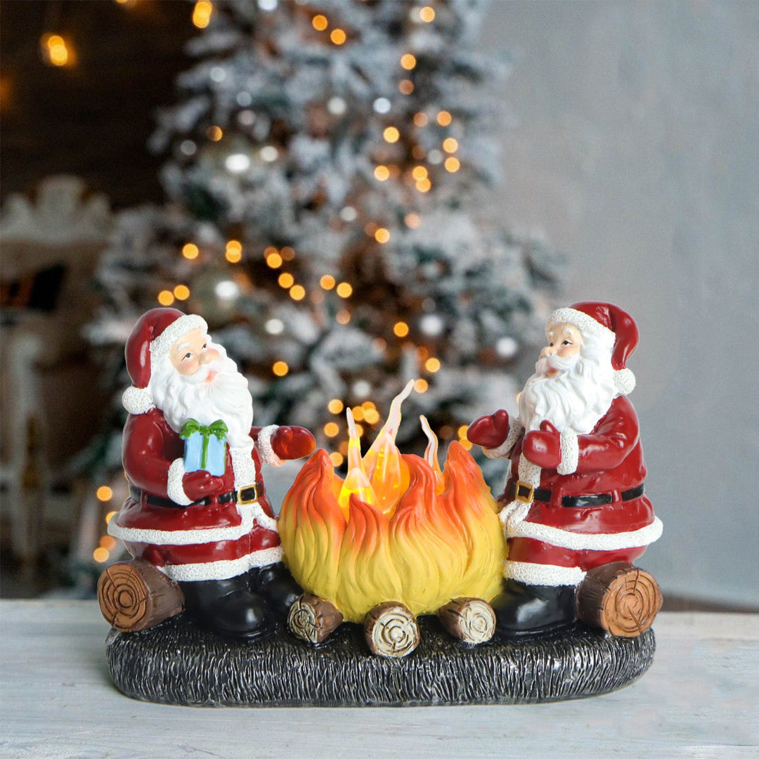 Battery Flame Candle Santa Night Light
