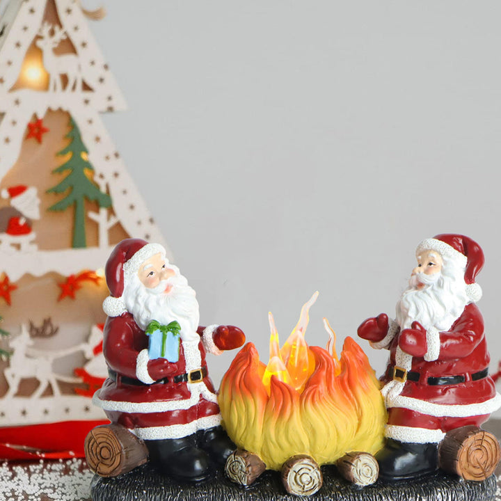 Battery Flame Candle Santa Night Light
