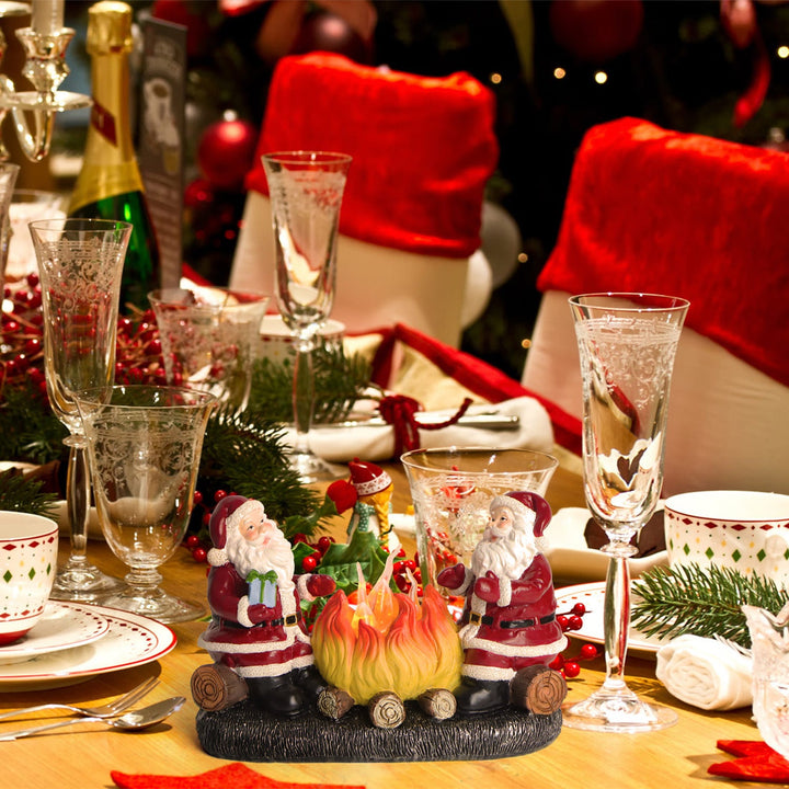 Battery Flame Candle Santa Night Light