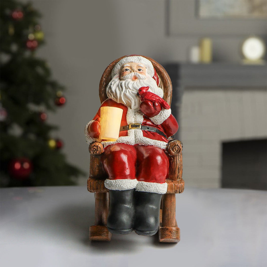 Solar Candle Santa LED Night Light