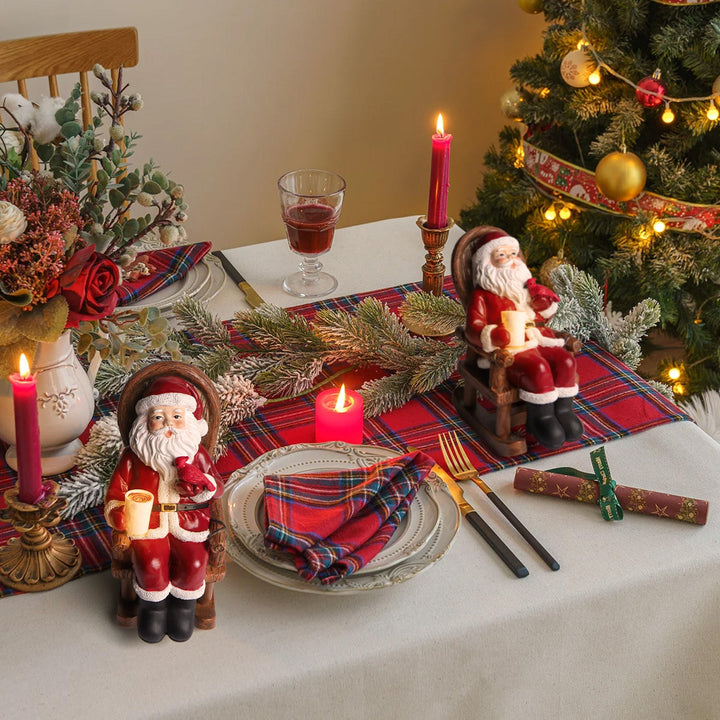 Solar Candle Santa LED Night Light