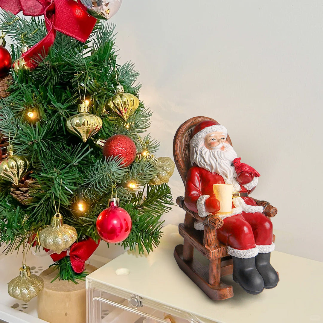 Solar Candle Santa LED Night Light