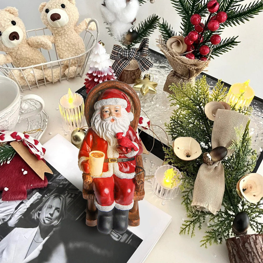 Solar Candle Santa LED Night Light