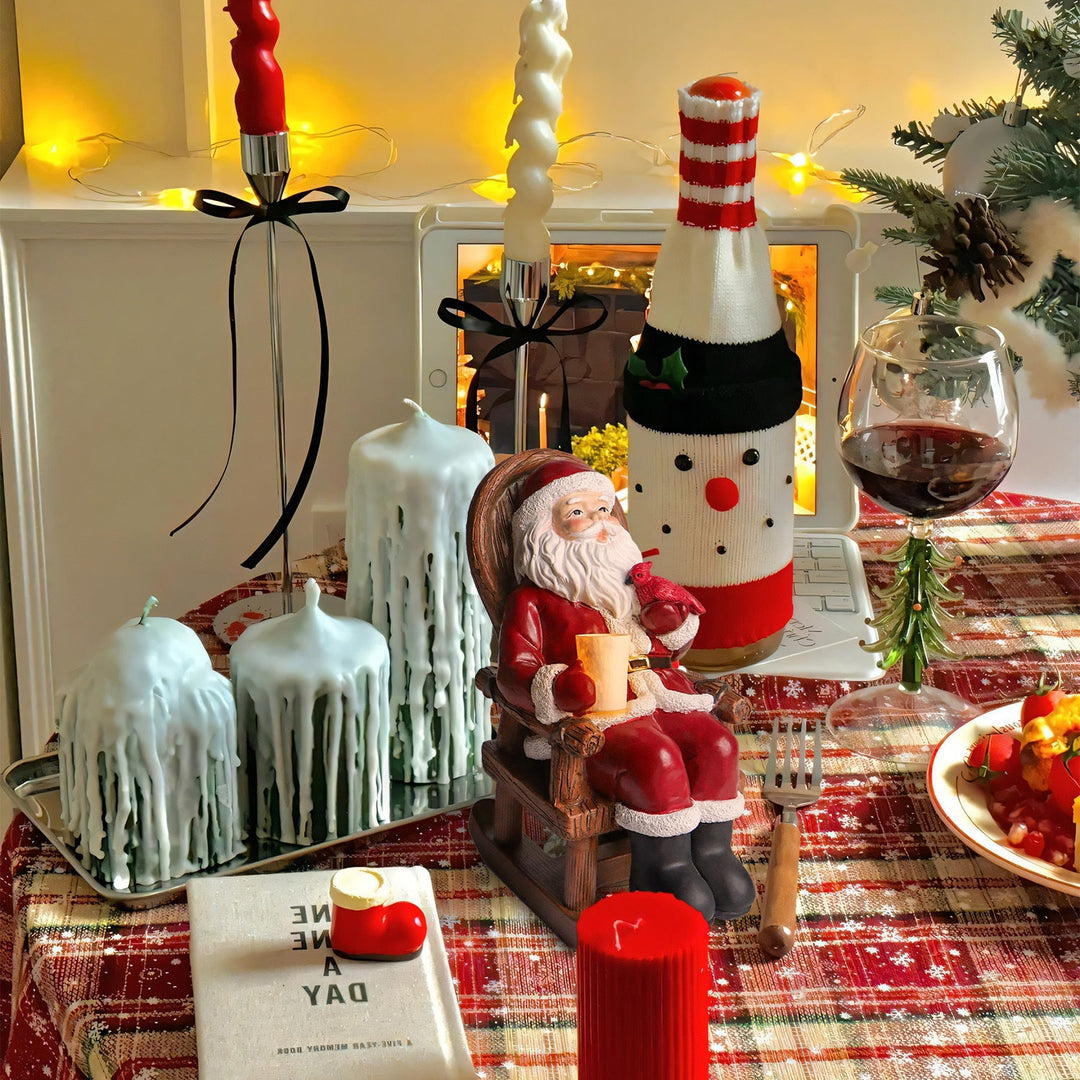 Solar Candle Santa LED Night Light