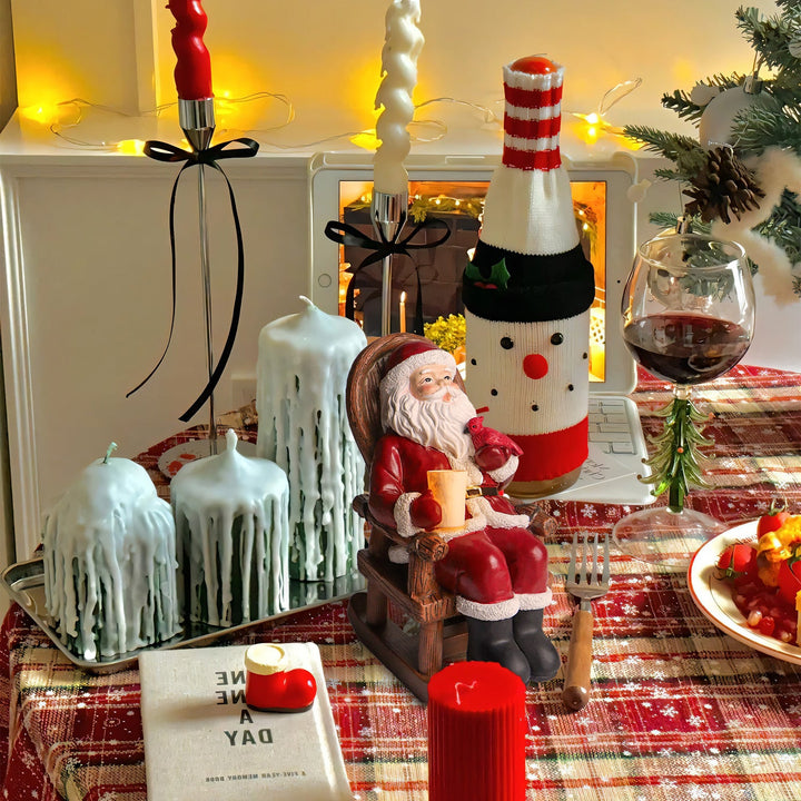 Solar Candle Santa LED Night Light