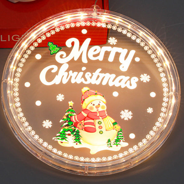 Painted Santa Bell Wall Sconce - Battery