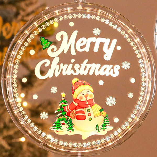 Painted Santa Bell Wall Sconce - Battery