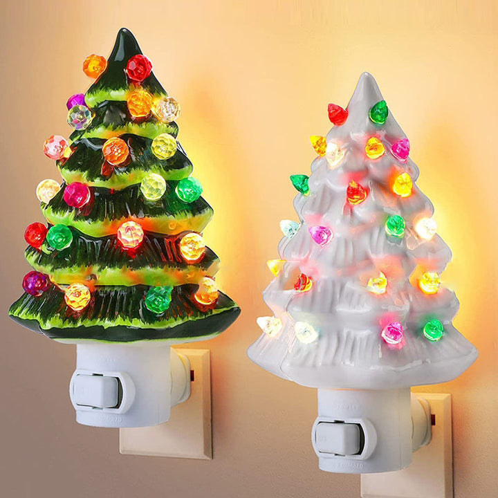 Resin Christmas Tree Socket Wall Sconce
