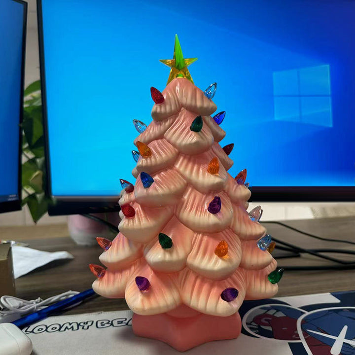 Resin Christmas Tree Socket Wall Sconce