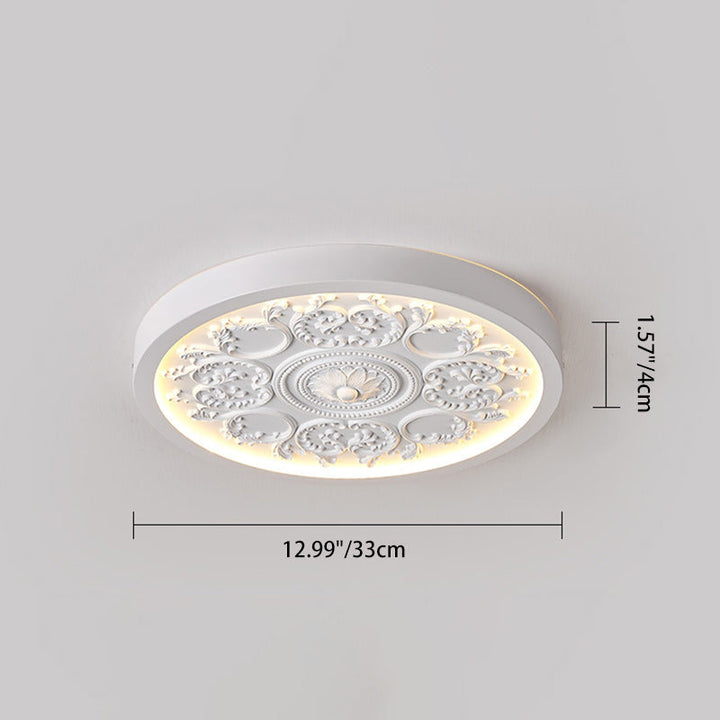 Traditional Flower Acrylic LED Flush Mount Ceiling Light