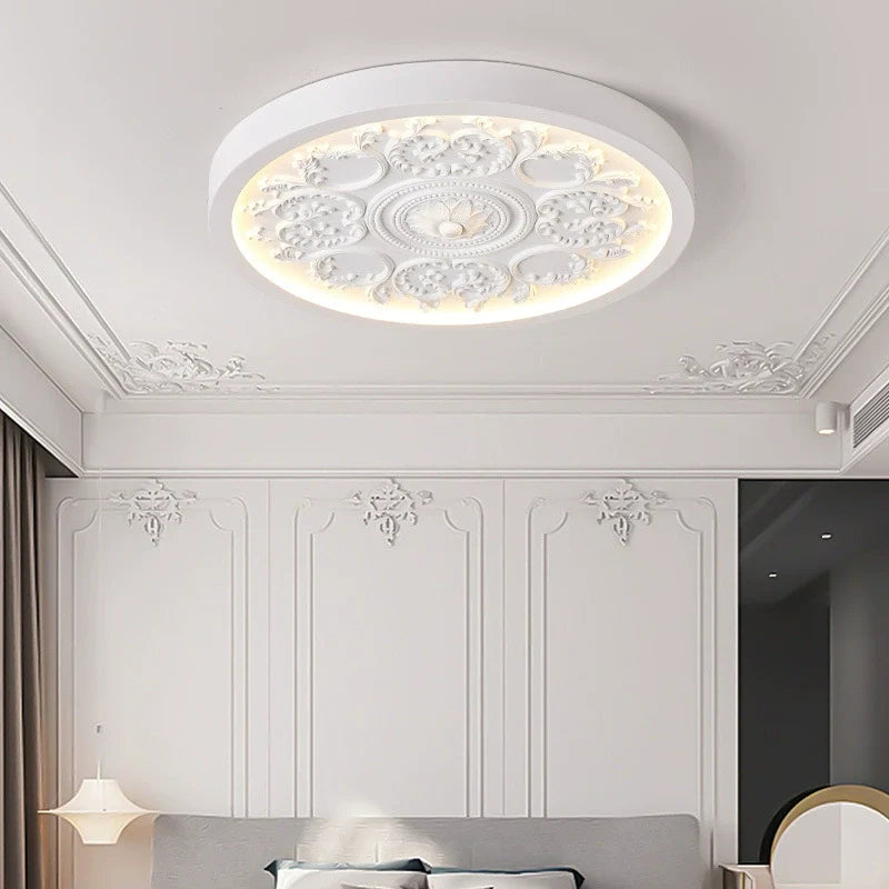 Traditional Flower Acrylic LED Flush Mount Ceiling Light