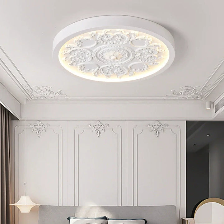 Traditional Flower Acrylic LED Flush Mount Ceiling Light
