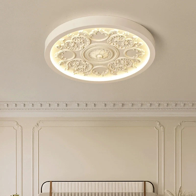 Traditional Flower Acrylic LED Flush Mount Ceiling Light