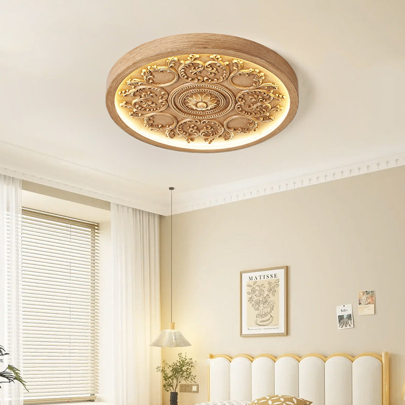 Traditional Flower Acrylic LED Flush Mount Ceiling Light