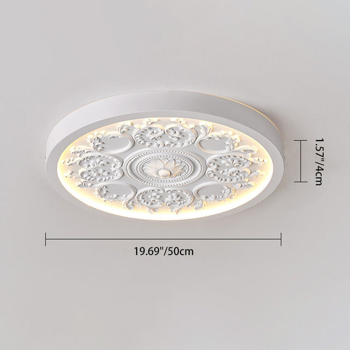 Traditional Flower Acrylic LED Flush Mount Ceiling Light