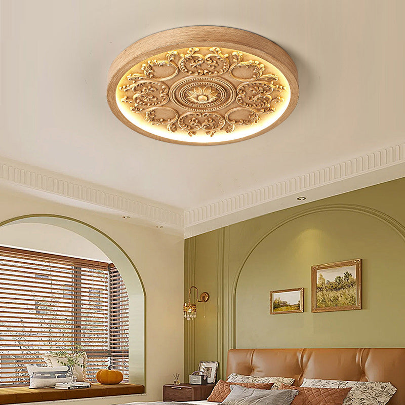 Traditional Flower Acrylic LED Flush Mount Ceiling Light