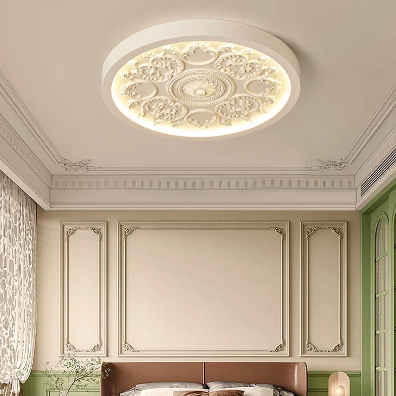 Traditional Flower Acrylic LED Flush Mount Ceiling Light