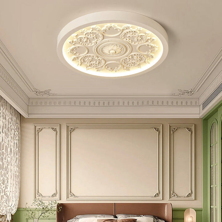 Traditional Flower Acrylic LED Flush Mount Ceiling Light
