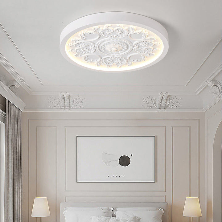 Traditional Flower Acrylic LED Flush Mount Ceiling Light