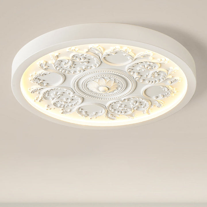 Traditional Flower Acrylic LED Flush Mount Ceiling Light