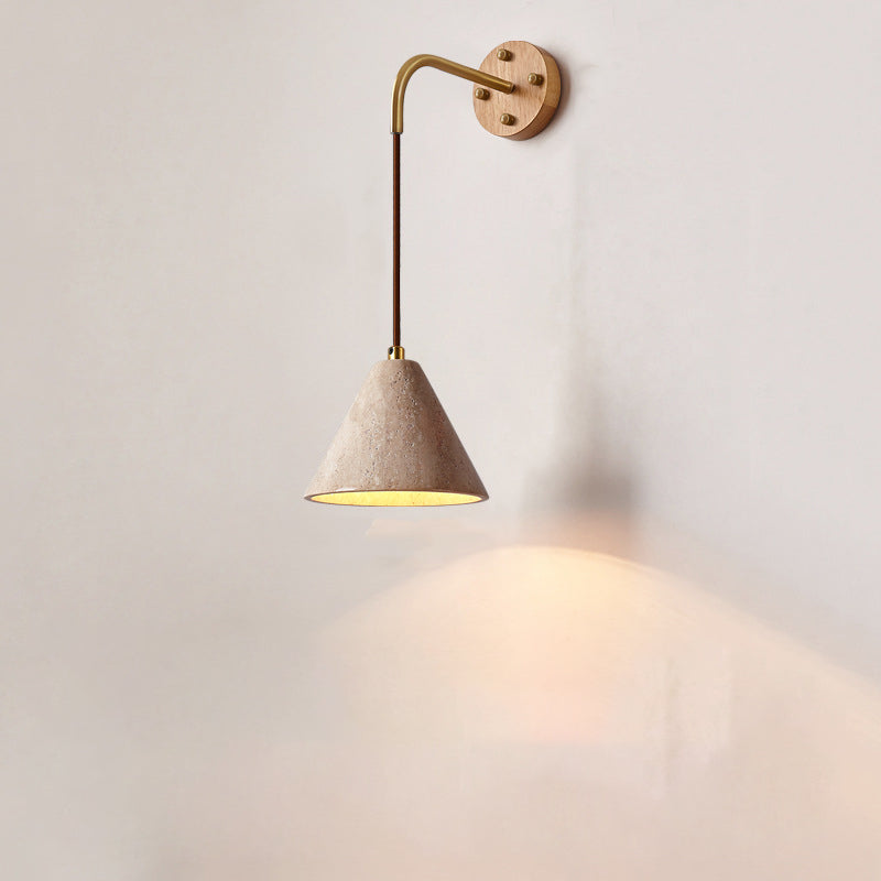 Traditional Cylinder Wood Wall Sconce