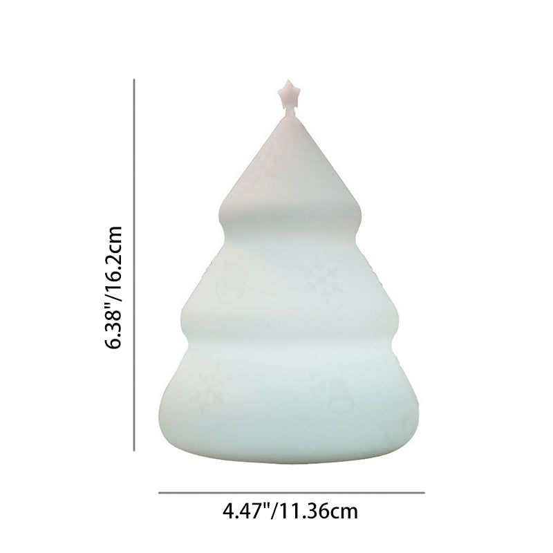 Rechargeable Bell Snow Tree LED Table Lamp