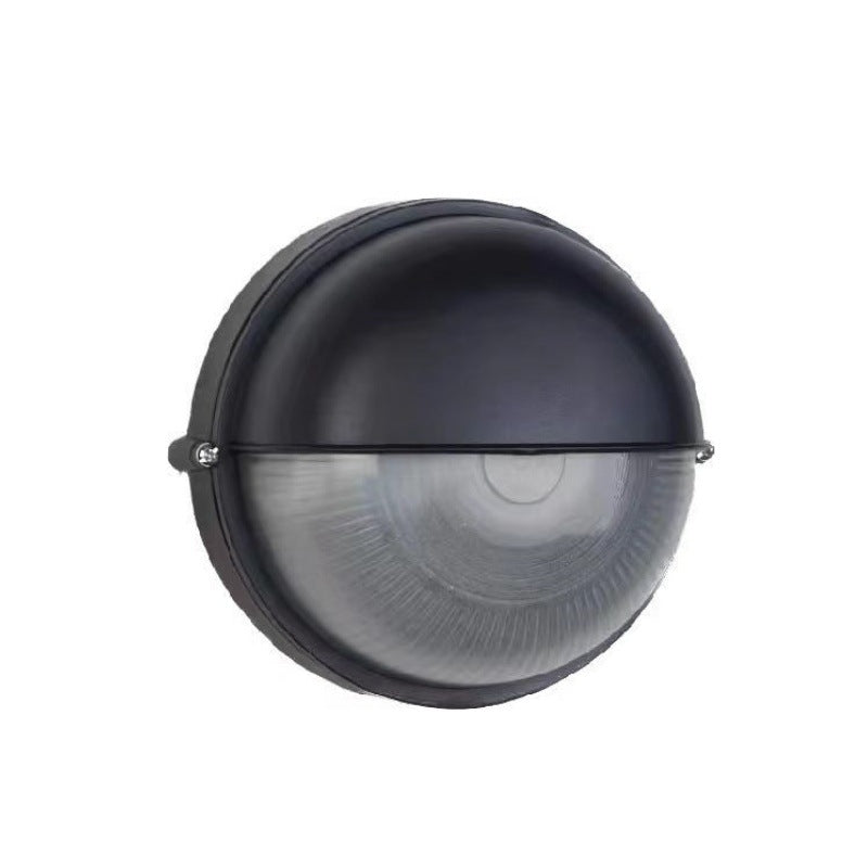 Contemporary Round Aluminum Waterproof Outdoor Wall Light