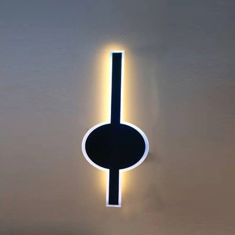 Modern Wave Aluminum Waterproof LED Wall Sconce