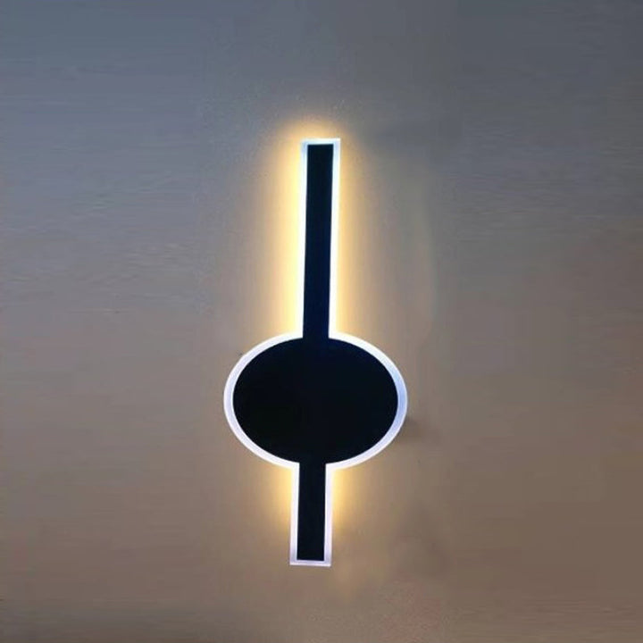 Modern Wave Aluminum Waterproof LED Wall Sconce