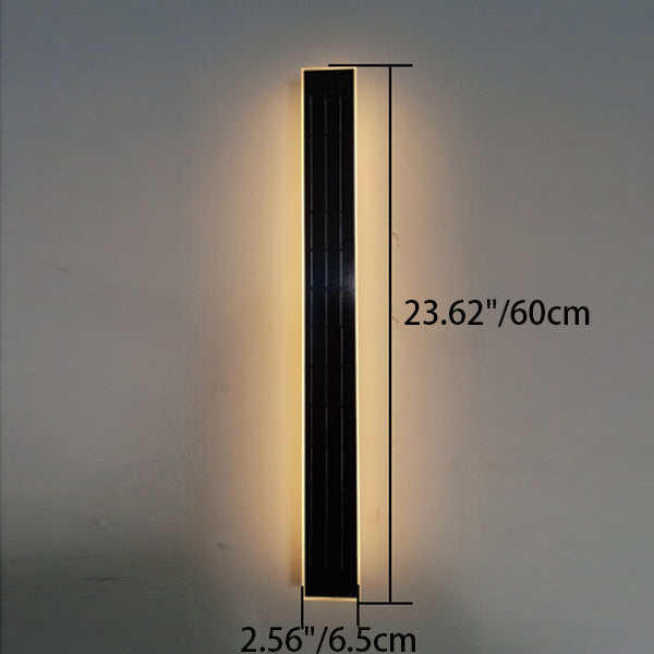 Modern Wave Aluminum Waterproof LED Wall Sconce