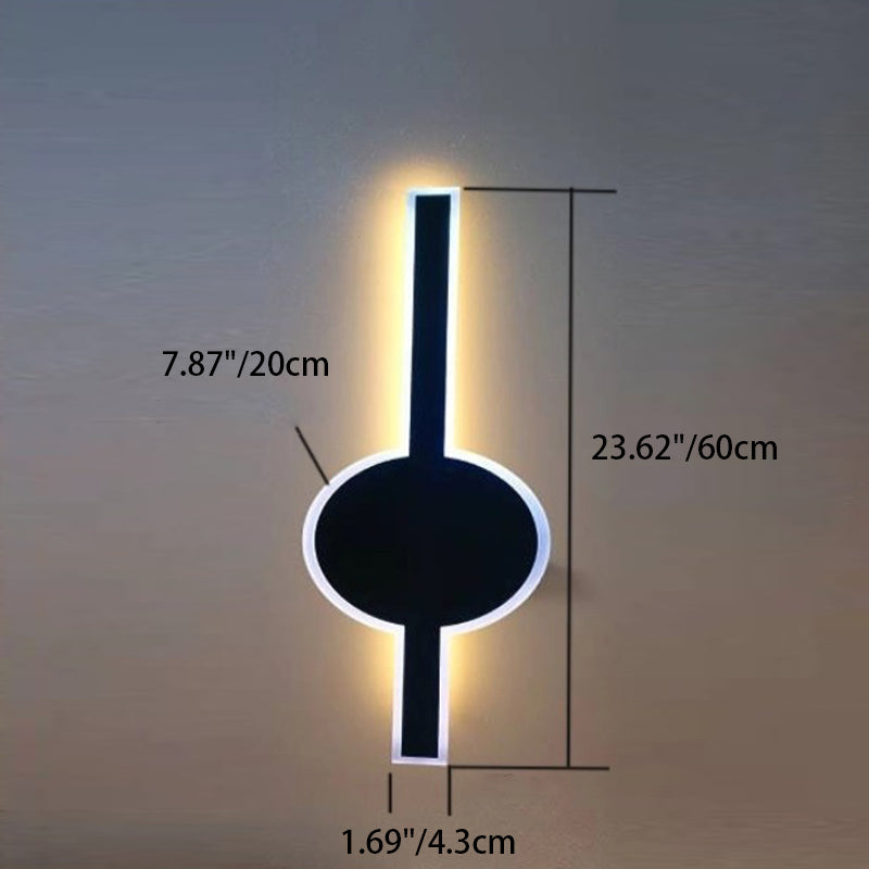 Modern Wave Aluminum Waterproof LED Wall Sconce