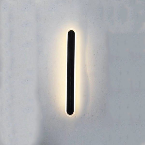 Modern Wave Aluminum Waterproof LED Wall Sconce