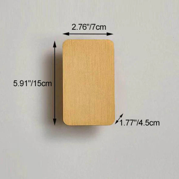 Minimalist Rectangular Aluminum 2-Light LED Wall Sconce