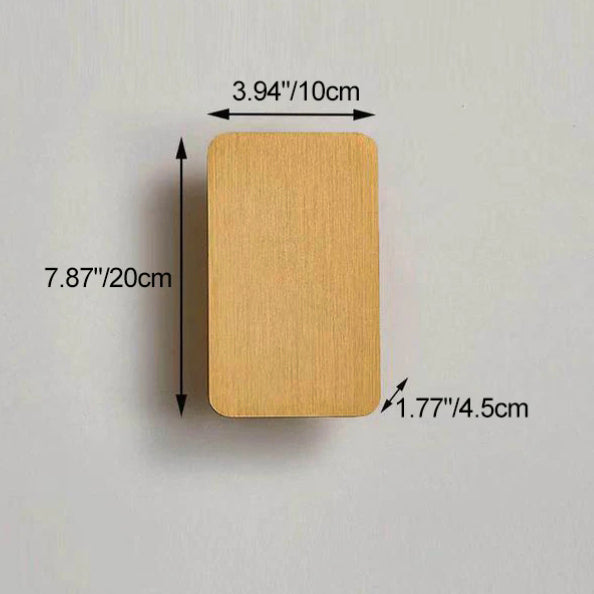 Minimalist Rectangular Aluminum 2-Light LED Wall Sconce