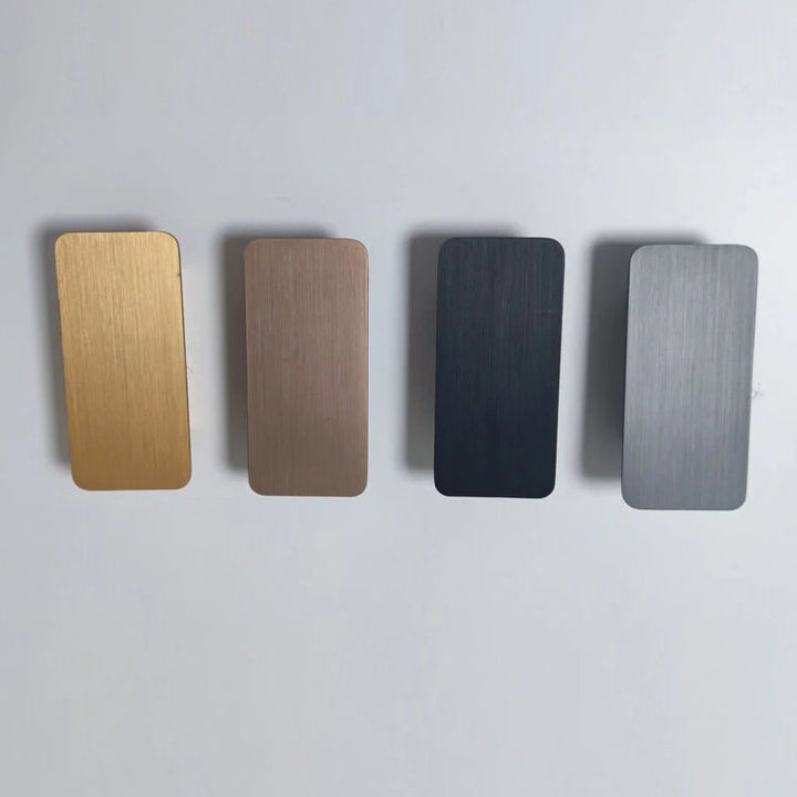 Minimalist Rectangular Aluminum 2-Light LED Wall Sconce
