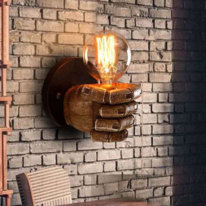 Industrial Contemporary Resin Wall Sconce