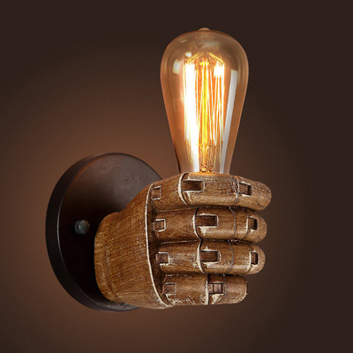 Industrial Contemporary Resin Wall Sconce