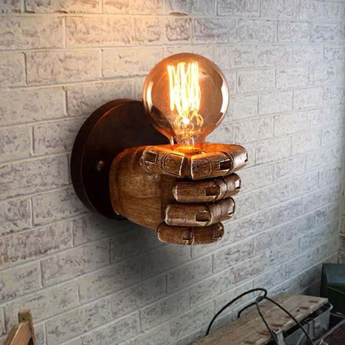 Industrial Contemporary Resin Wall Sconce