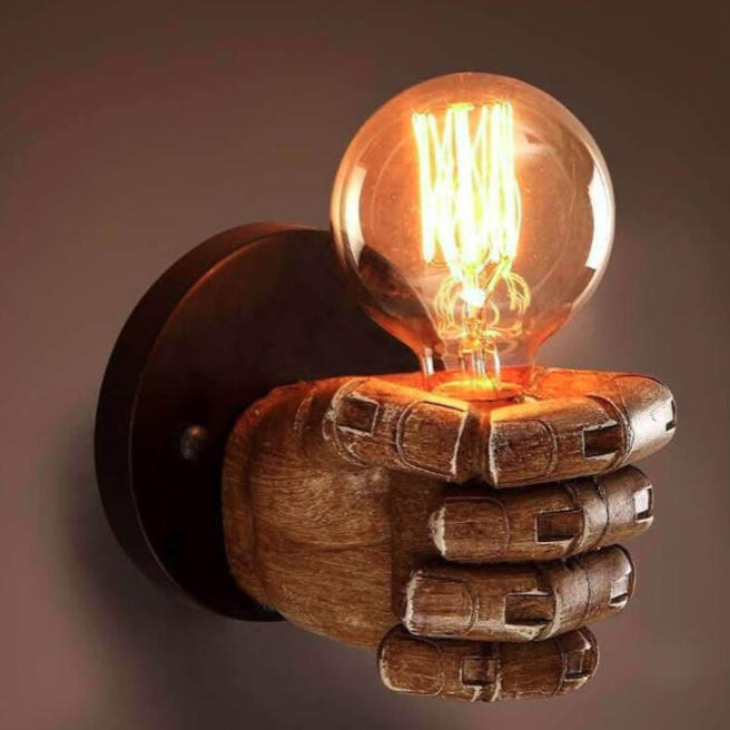 Industrial Contemporary Resin Wall Sconce
