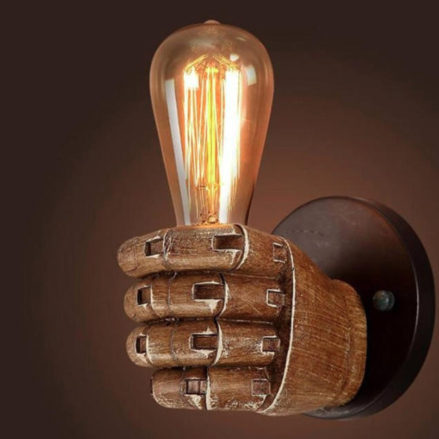 Industrial Contemporary Resin Wall Sconce