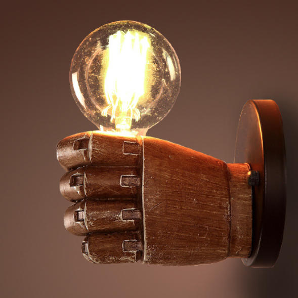 Industrial Contemporary Resin Wall Sconce