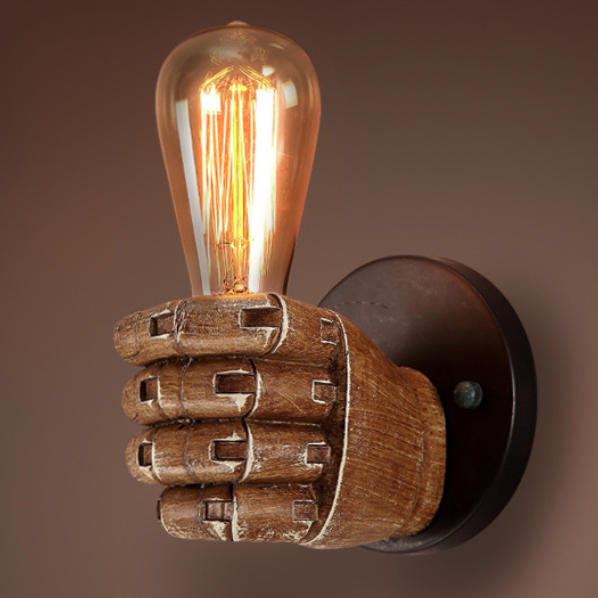 Industrial Contemporary Resin Wall Sconce