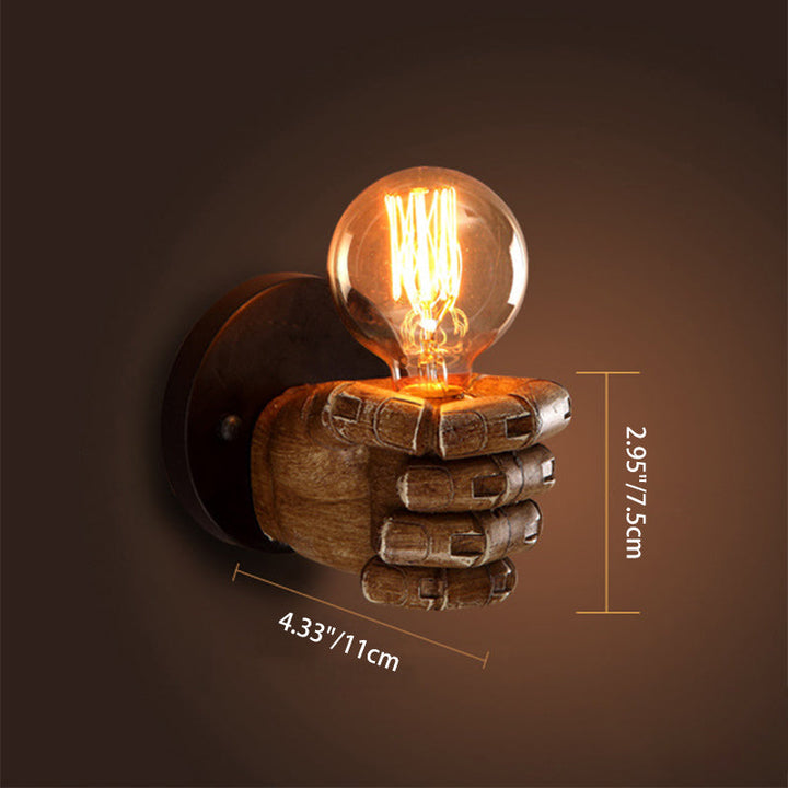 Industrial Contemporary Resin Wall Sconce