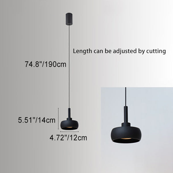 Minimalist Dome Aluminum LED Pendant Light