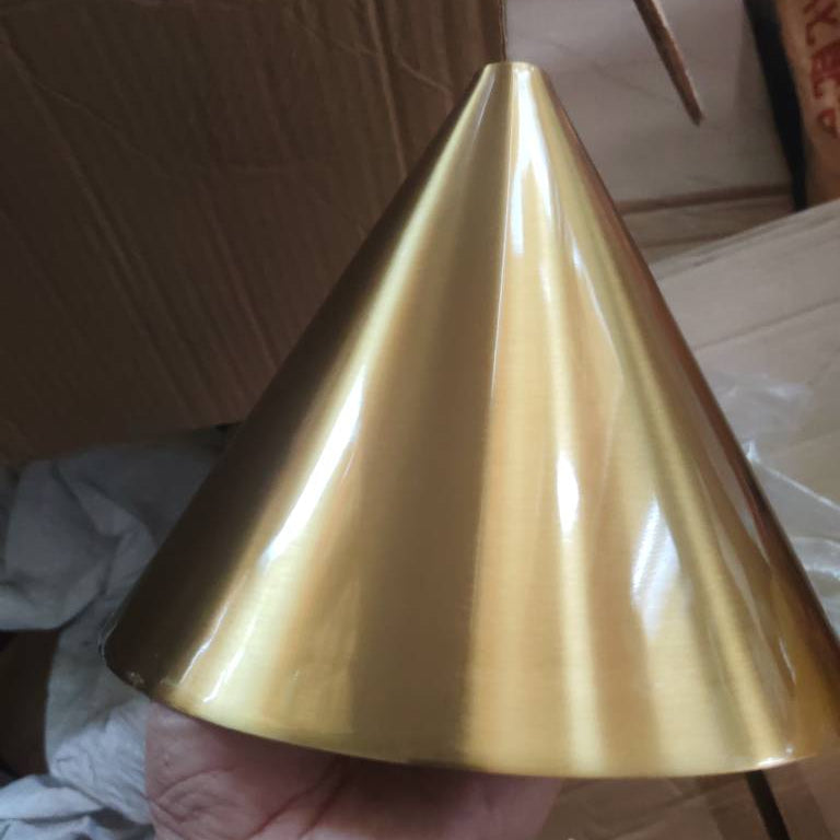 Contemporary Round Brass Wall Sconce