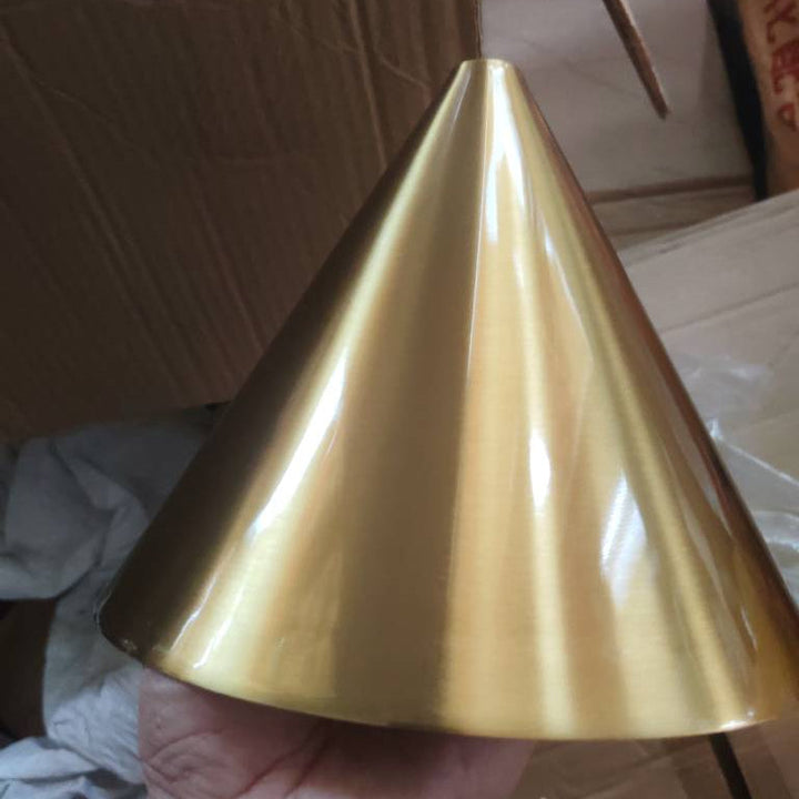 Contemporary Round Brass Wall Sconce