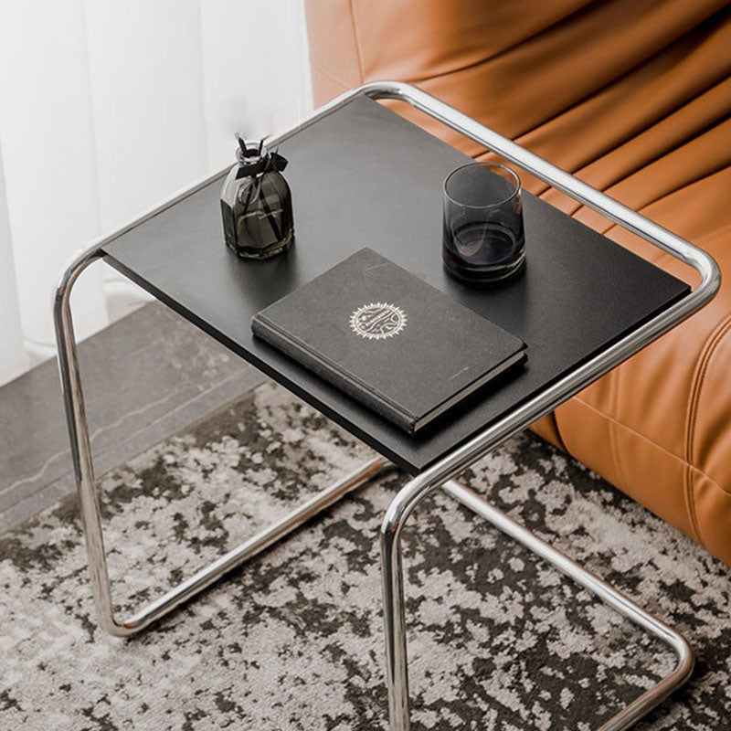 Minimalist Rectangular Stainless Steel Side Table