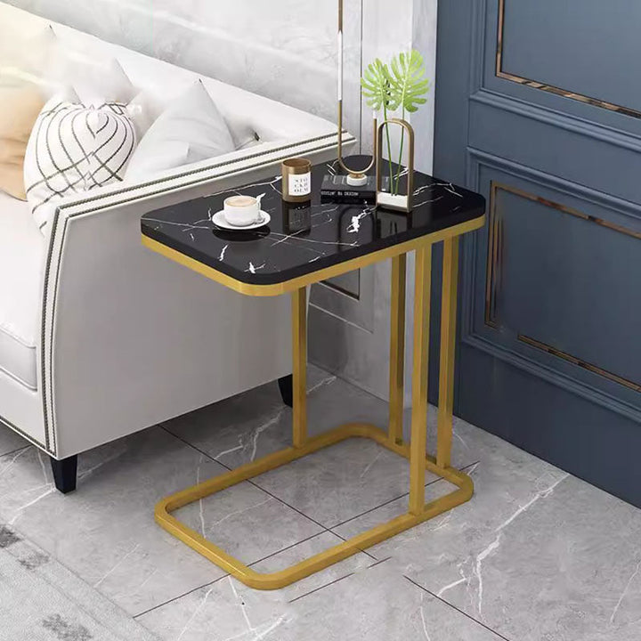 Minimalist Rectangular Marble Side Table