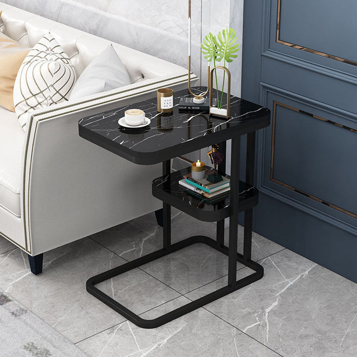 Minimalist Rectangular Marble Side Table
